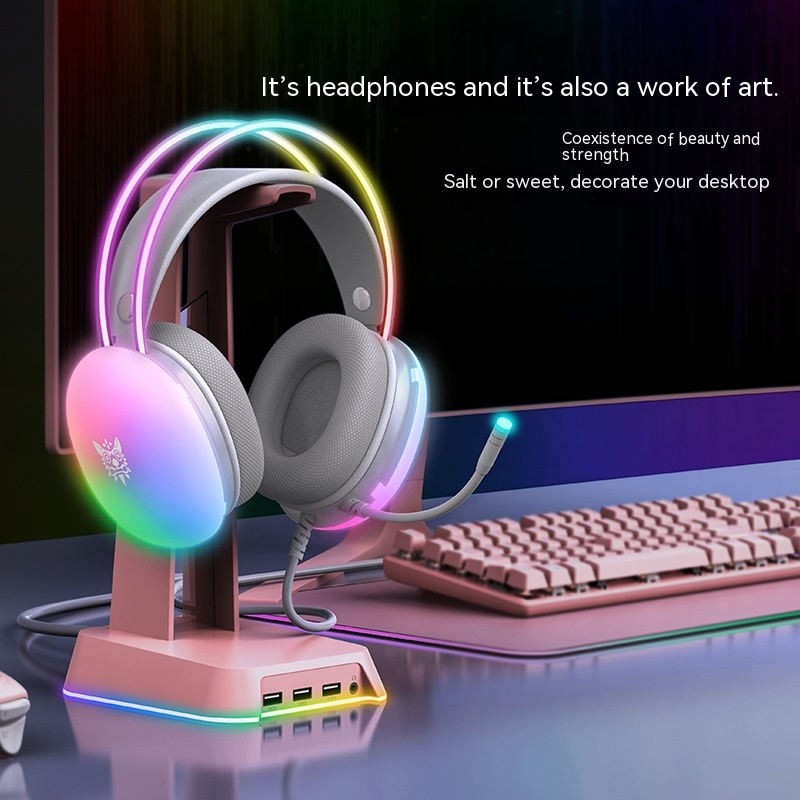 RGB Gaming Headset with Noise-Canceling Mic